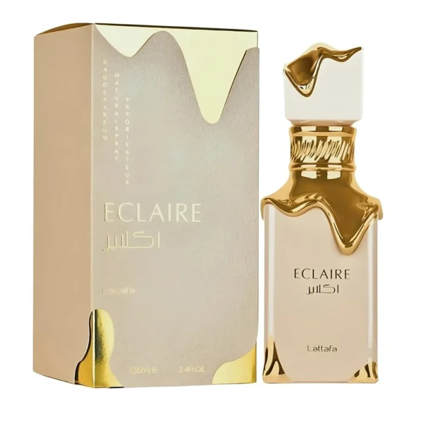 🍮 Eclaire Lattafa Eau de Parfum 100ml – Perfume Árabe Unisex con Caramelo, Miel y Vainilla Cremosa