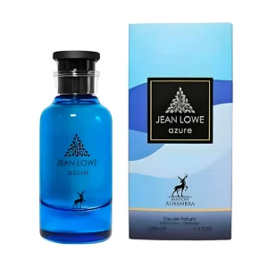 🌊 Jean Lowe Azure Men Maison Alhambra Eau de Parfum 100ml – Perfume Árabe Unisex con Bergamota, Naranja y Ámbar Gris