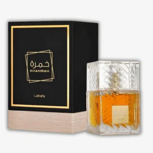 Khamrah Lattafa Eau de Parfum 100ml – Perfume Árabe Unisex de Lujo con Canela, Vainilla y Ámbar