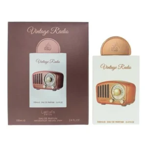 📻 Lattafa Pride Vintage Radio Eau de Parfum 100ml – Perfume Árabe Unisex con Lavanda, Ciruela y Sándalo Amaderado