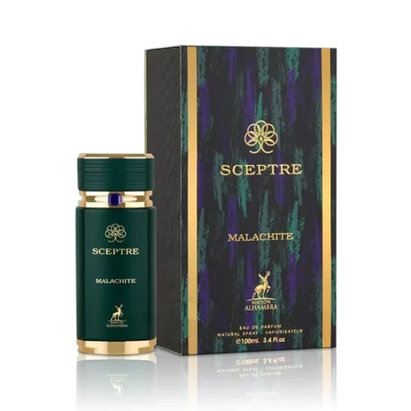 💚 Sceptre Malachite Maison Alhambra Eau de Parfum 100ml – Perfume Árabe Unisex con Mandarina Verde, Lavanda y Vetiver Amaderado