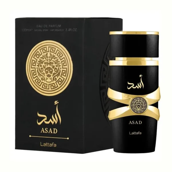 🖤 Asad Black Lattafa Eau de Parfum 100ml – Perfume Árabe Masculino con Café, Piña y Vainilla Intensa